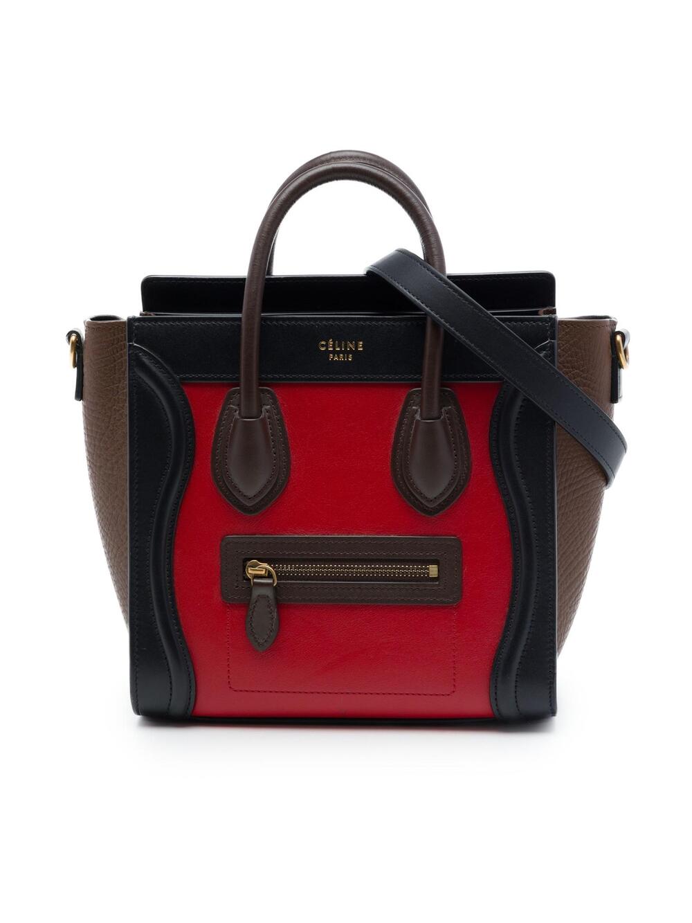 Celine Nano Tricolor Leather Luggage #293703C85B